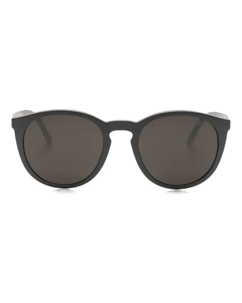 Ralph Lauren round-frame clip-on sunglasses - Schwarz Schwarz