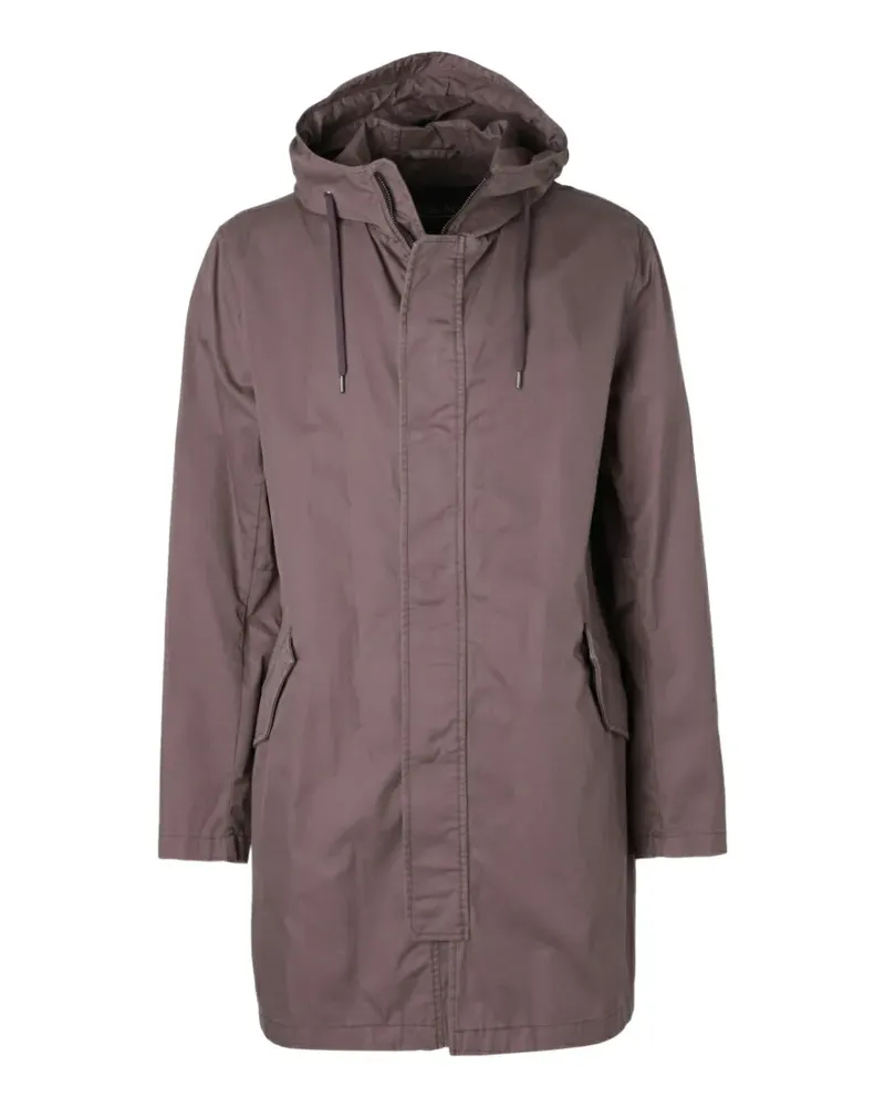 Herno hooded zip-up coat - Violett Violett