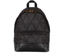 Gesteppter Rucksack - Schwarz