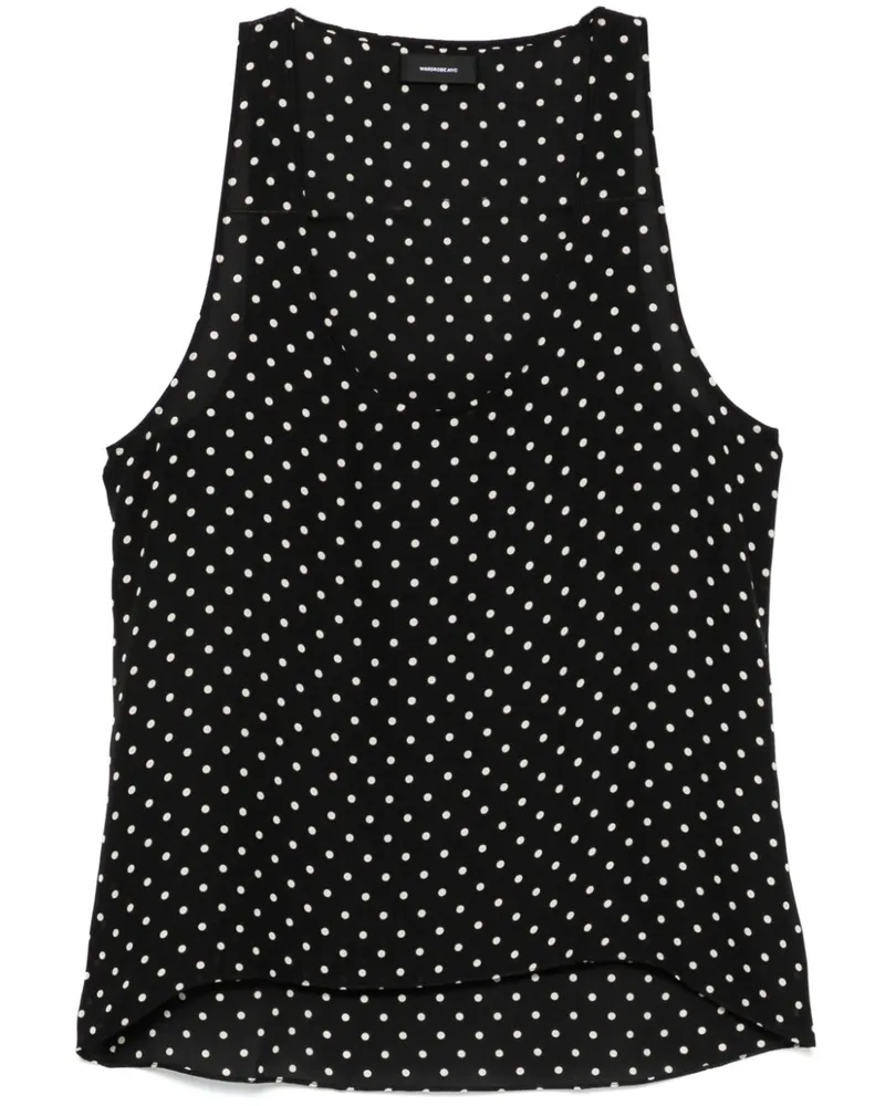 WARDROBE.NYC Trägershirt aus Seide - Schwarz Schwarz