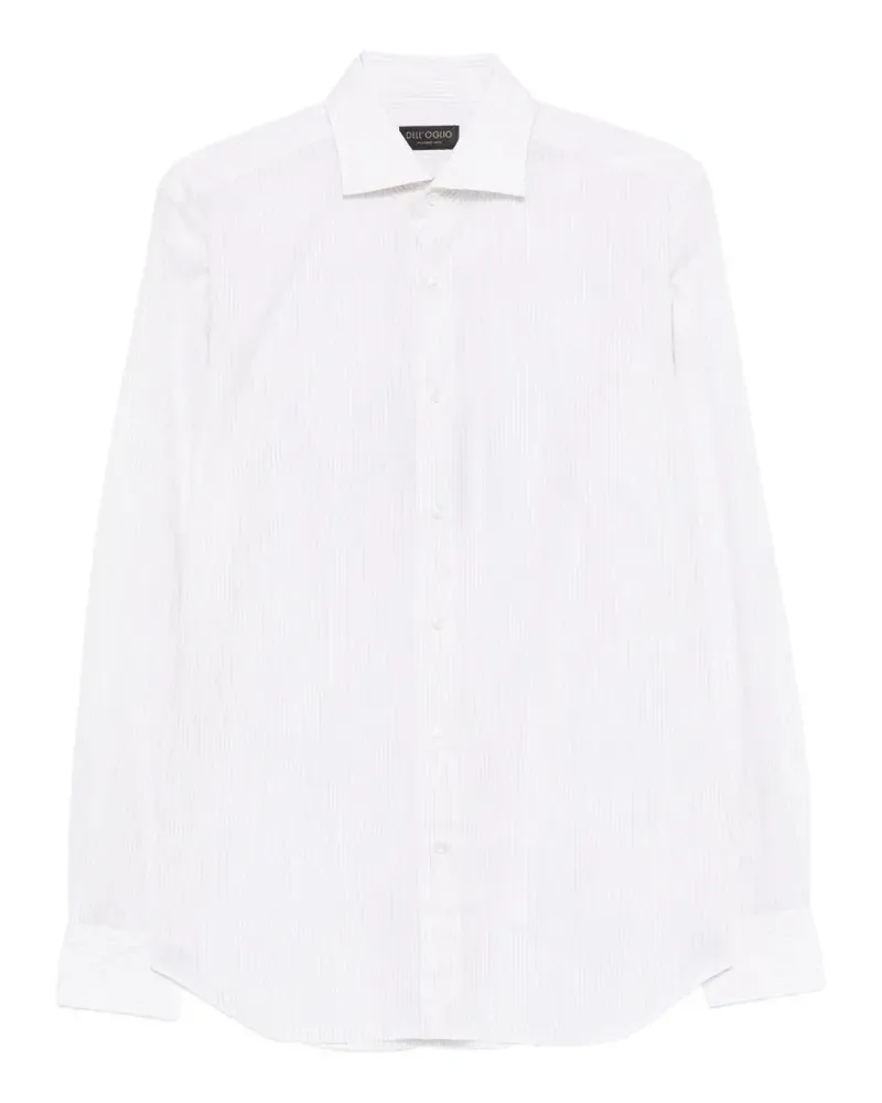 Dell'oglio Gestreiftes Hemd - Weiß Weiß