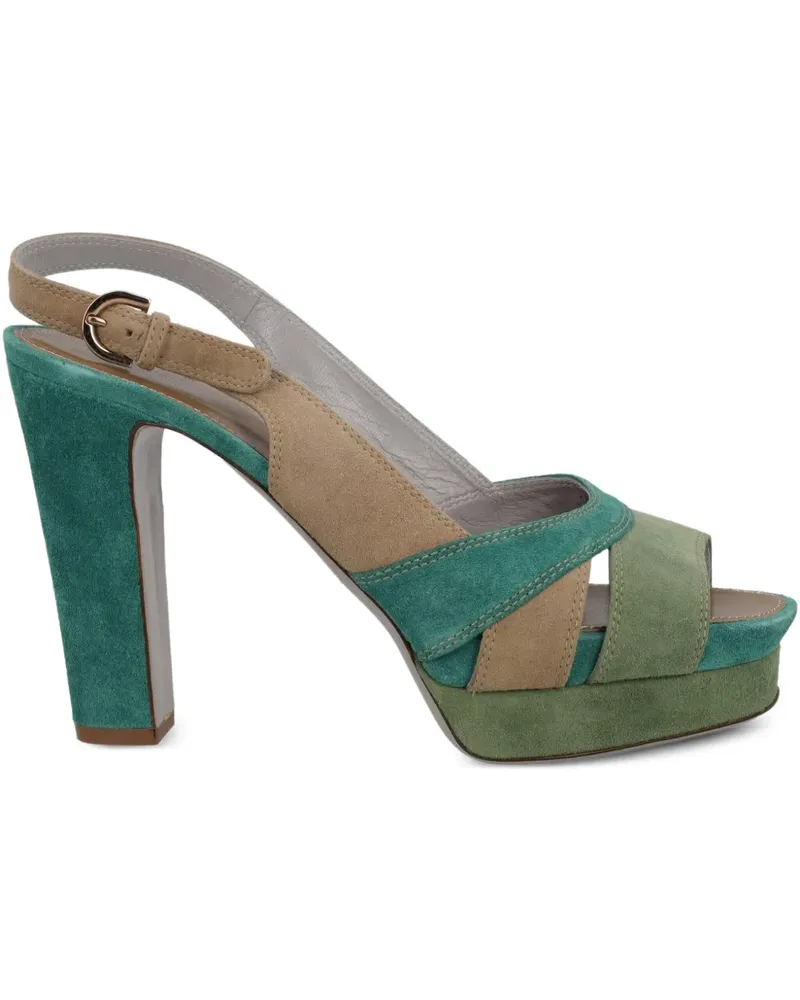 Sergio Rossi Sandalen mit Plateau 100mm - Grün Grün