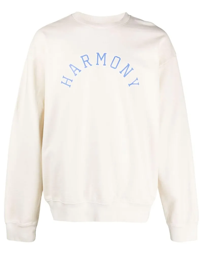 Harmony Sweatshirt mit Logo-Print Nude