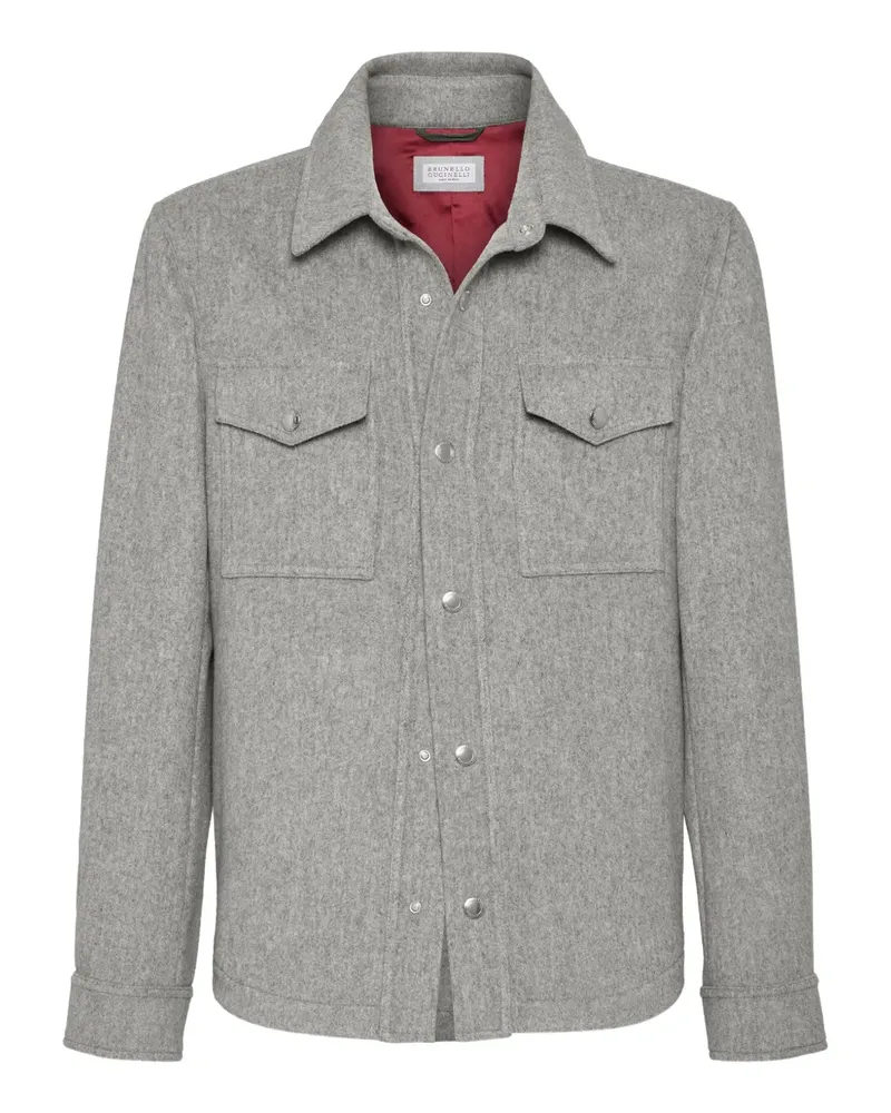 Brunello Cucinelli shirt-style pocket jacket - Grau Grau