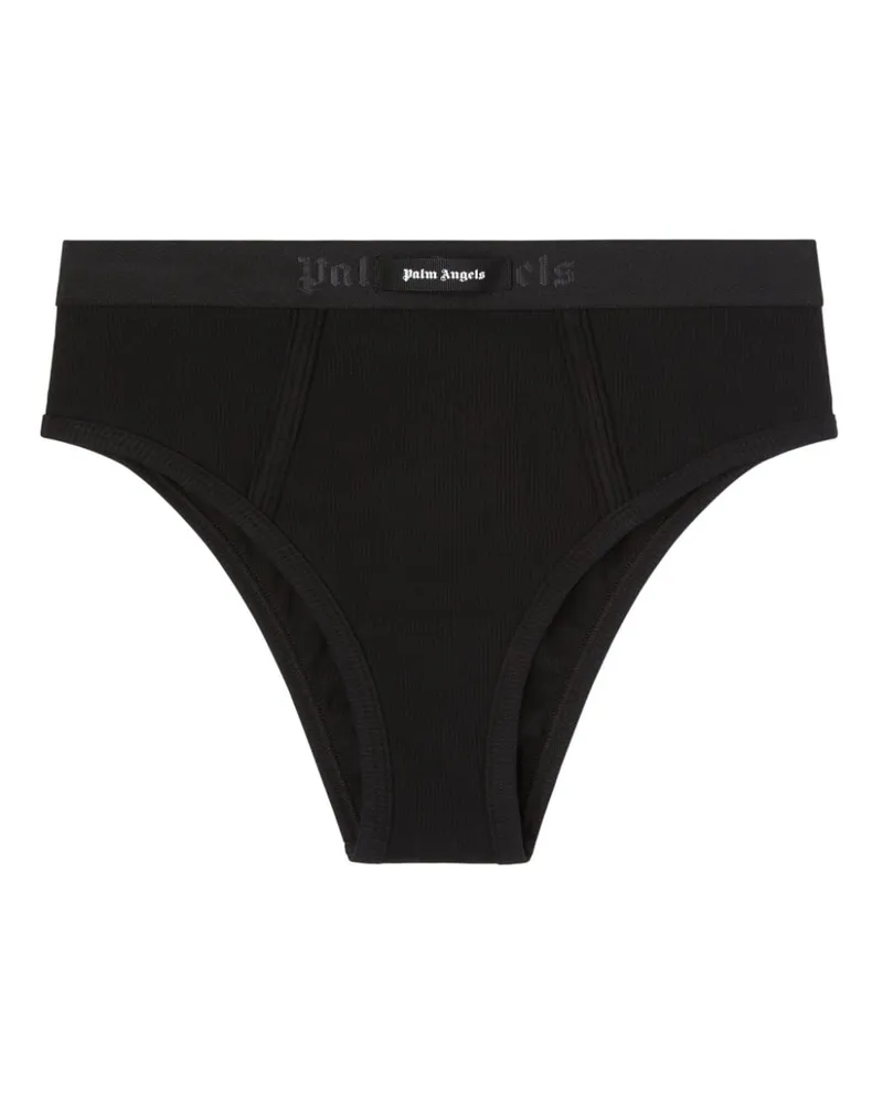 Palm Angels Slip mit hohem Beinausschnitt - Schwarz Schwarz