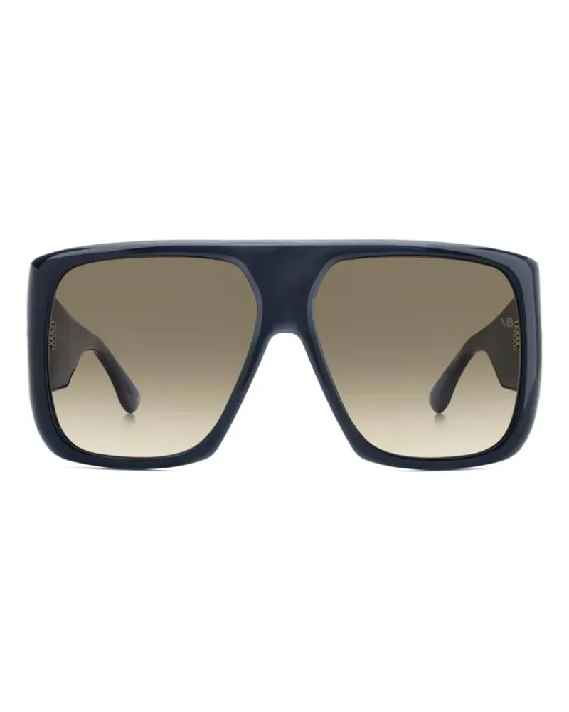 Victoria Beckham Sonnenbrille mit Oversized-Gestell - Blau Blau