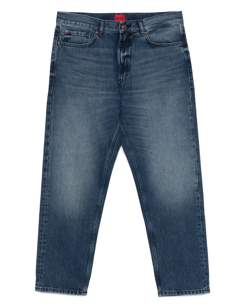 HUGO BOSS Klassische Tapered-Jeans - Blau Blau