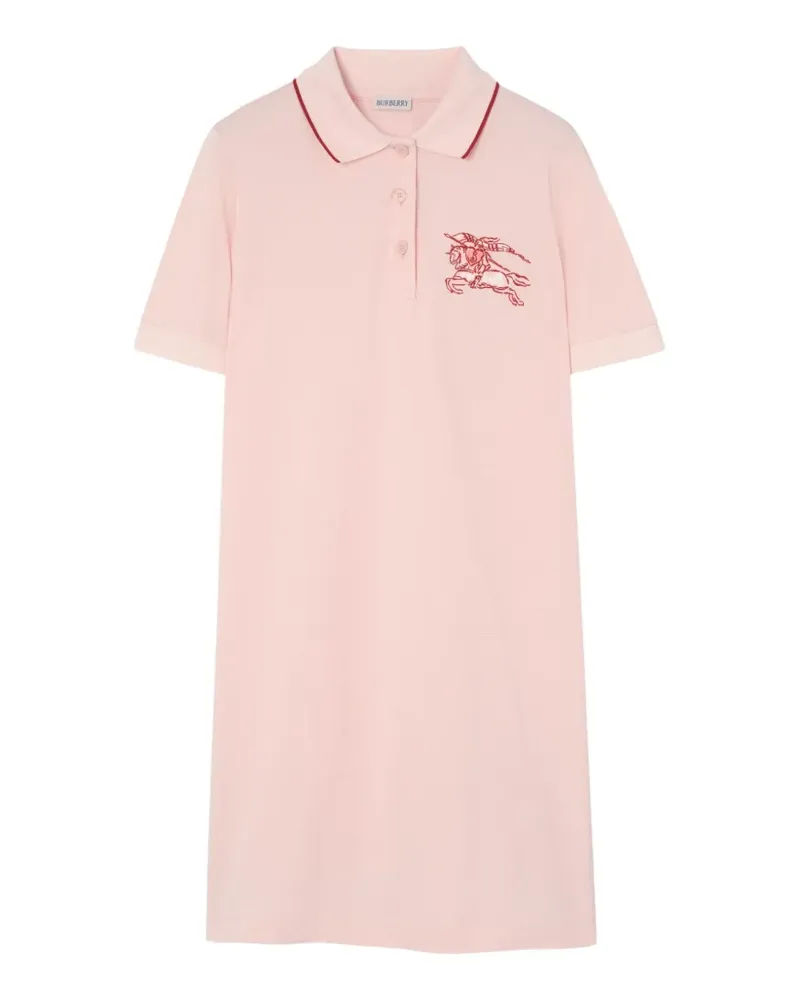 Burberry heart Knight cotton polo shirt dress - Rosa Rosa