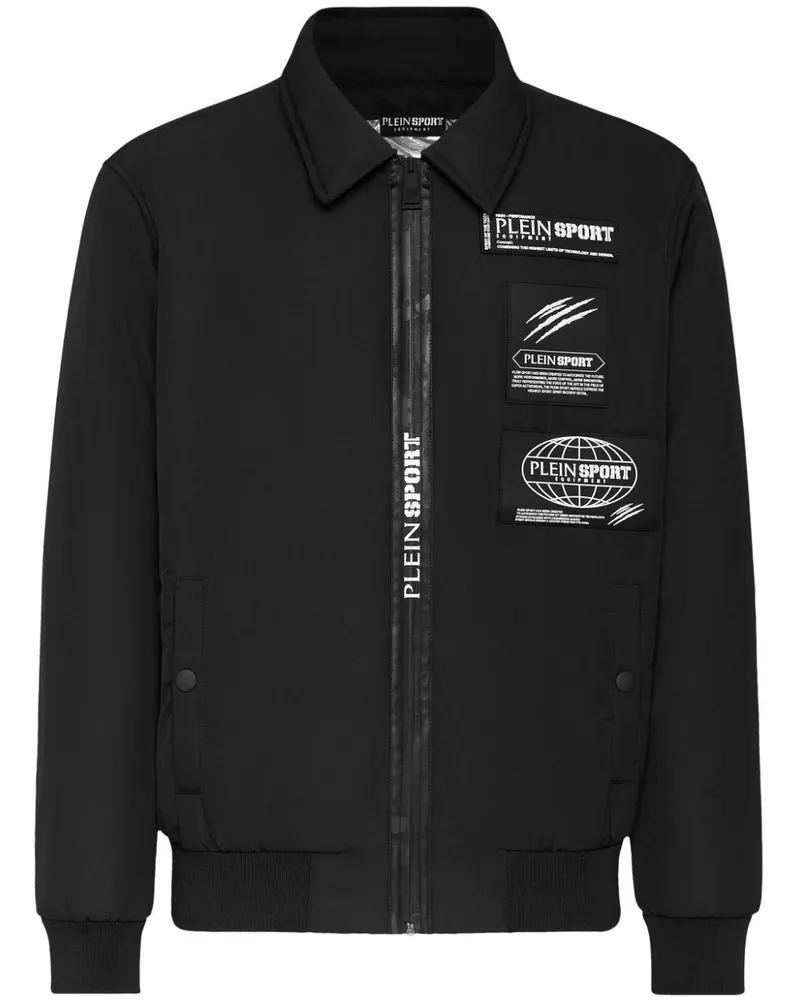 Philipp Plein Bomberjacke mit mattem Finish - Schwarz Schwarz