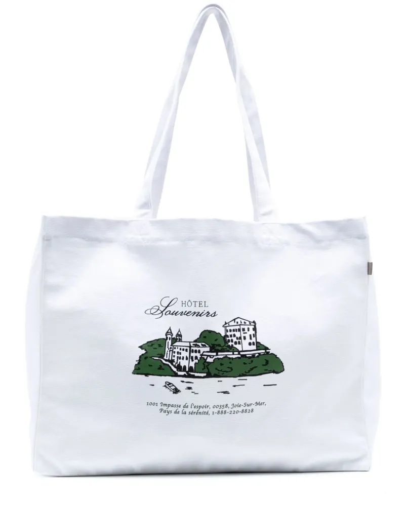 A.P.C. Hôtel JJJJound Tote Bag - Weiß Weiß