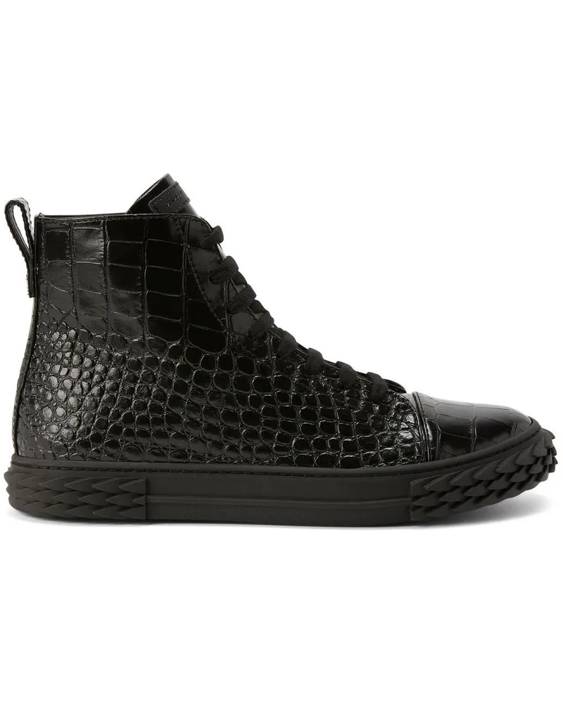 Giuseppe Zanotti Ecoblabber High-Top-Sneakers Schwarz