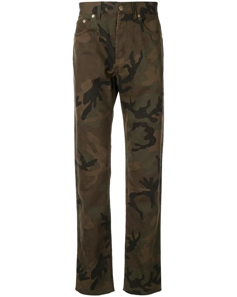 Supreme Being Louis Vuitton x  Camouflage-Jeans - Grün Grün
