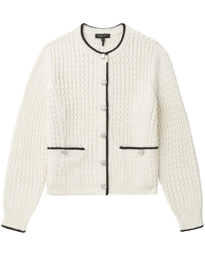 Rag & Bone Cardigan mit Kontrastdetails - Nude Nude