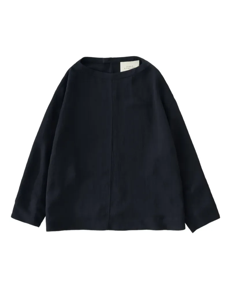 Studio Nicholson Lory Bluse - Blau Blau