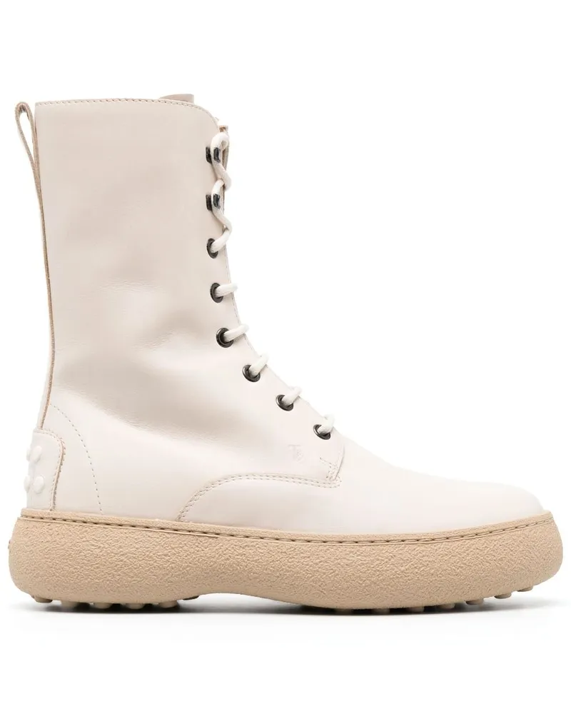TOD'S Stiefeletten mit Schnürung - Nude Nude