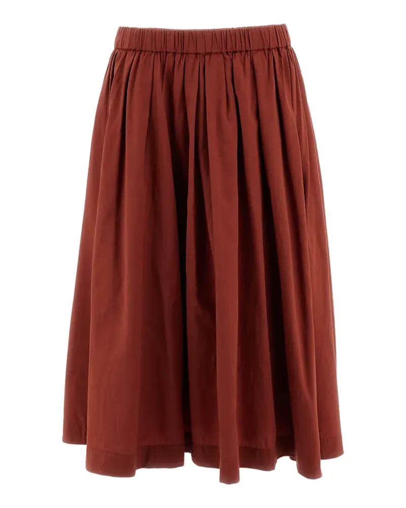 Casey Casey pleated elasticated midi skirt - Braun Braun