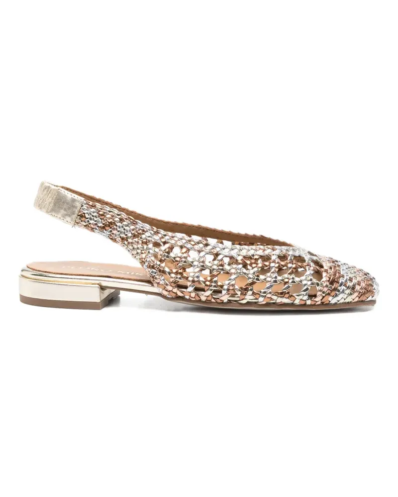 Pedro Miralles Olimpia flat mules - Silber Silber