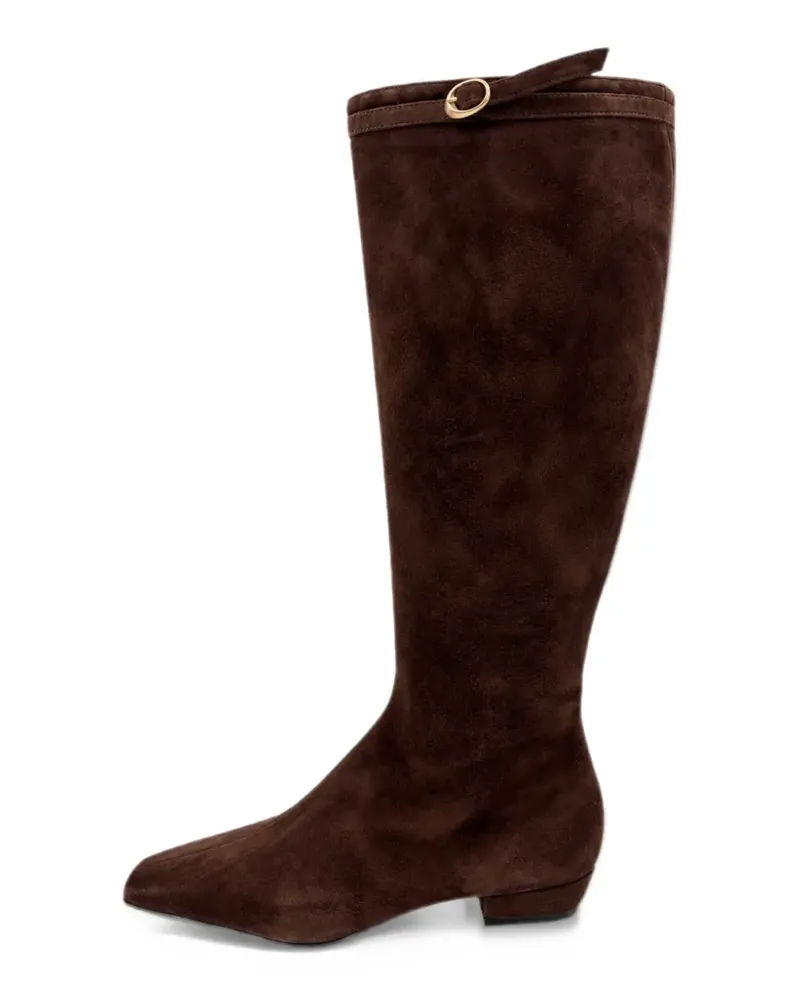 FESTA Milano buckle-detail suede boots - Braun Braun