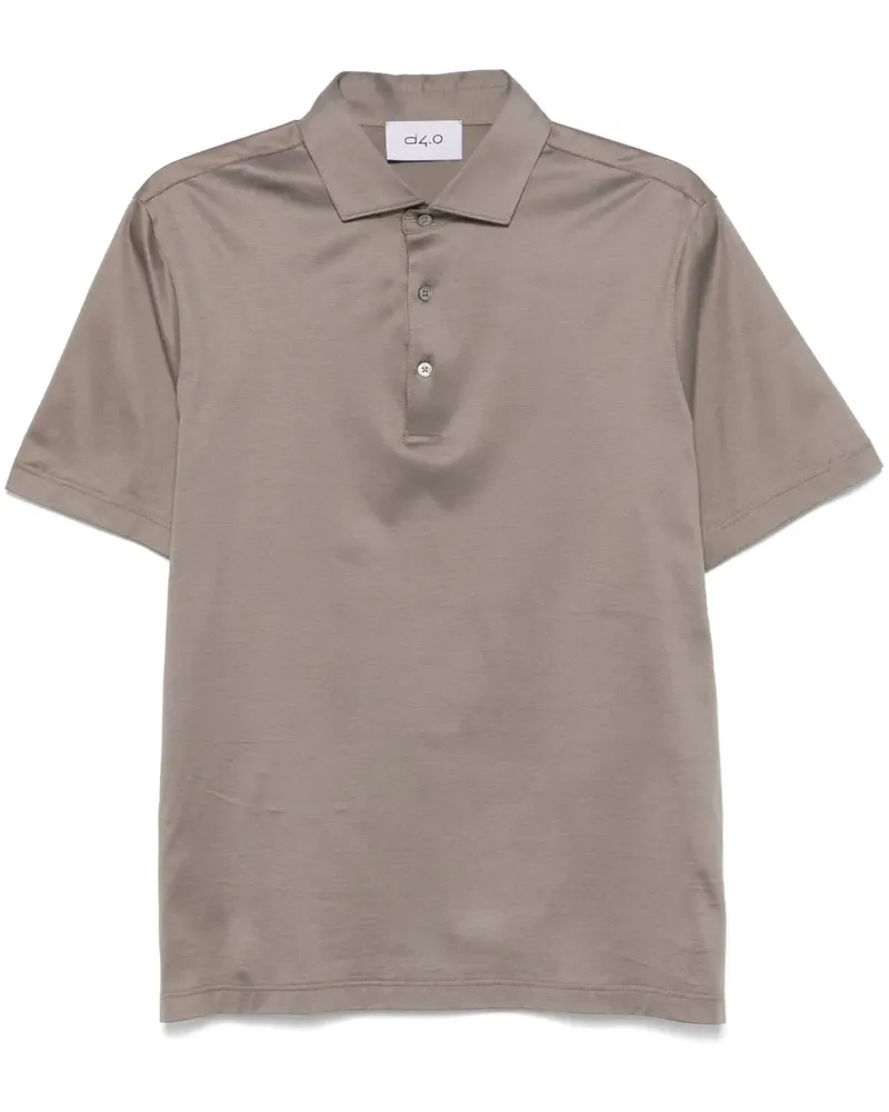 D4.0 Klassisches Poloshirt - Grau Grau