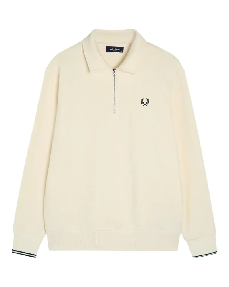 Fred Perry Sweatshirt mit Reißverschluss - Nude Nude