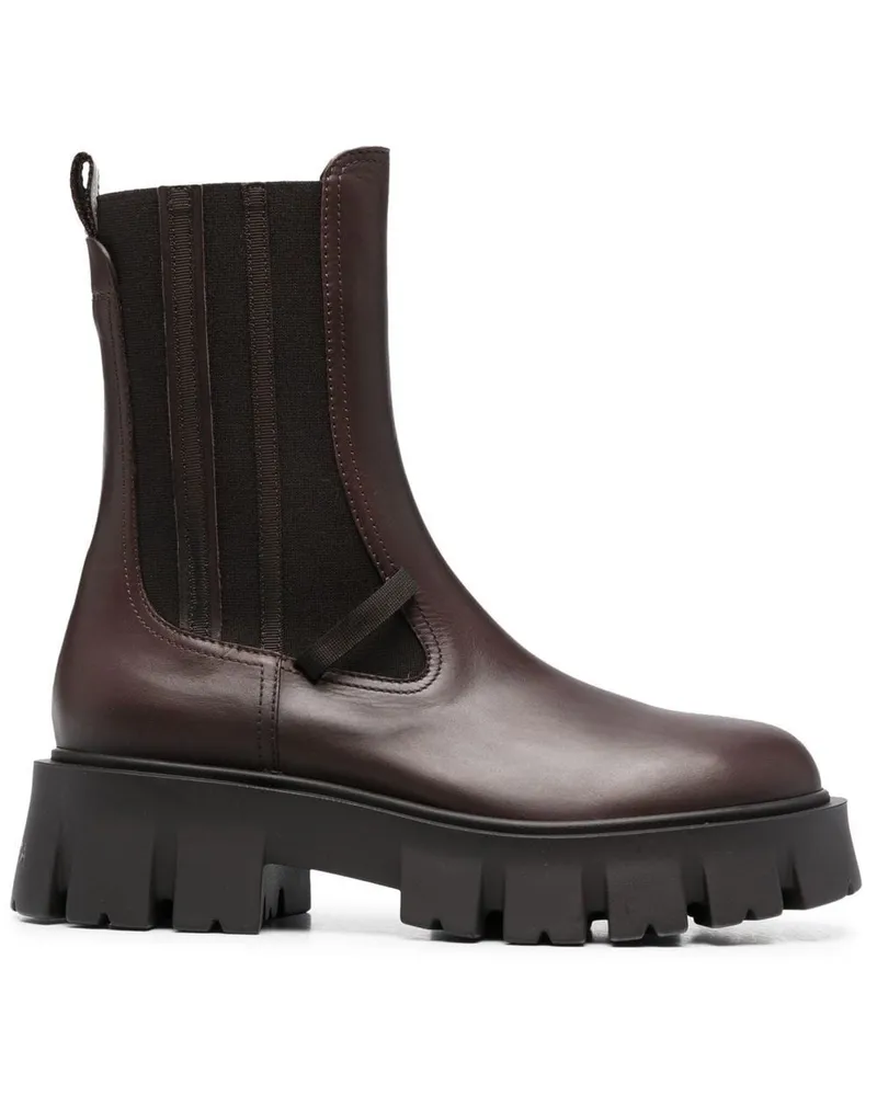 Premiata Stiefeletten mit Einsätzen - Braun Braun