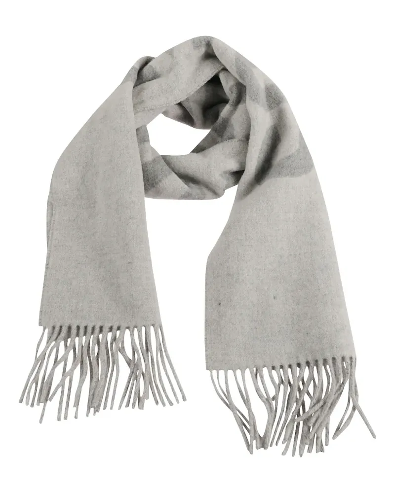 Jacquemus Gestreifter Schal mit Fransen - Grau Grau