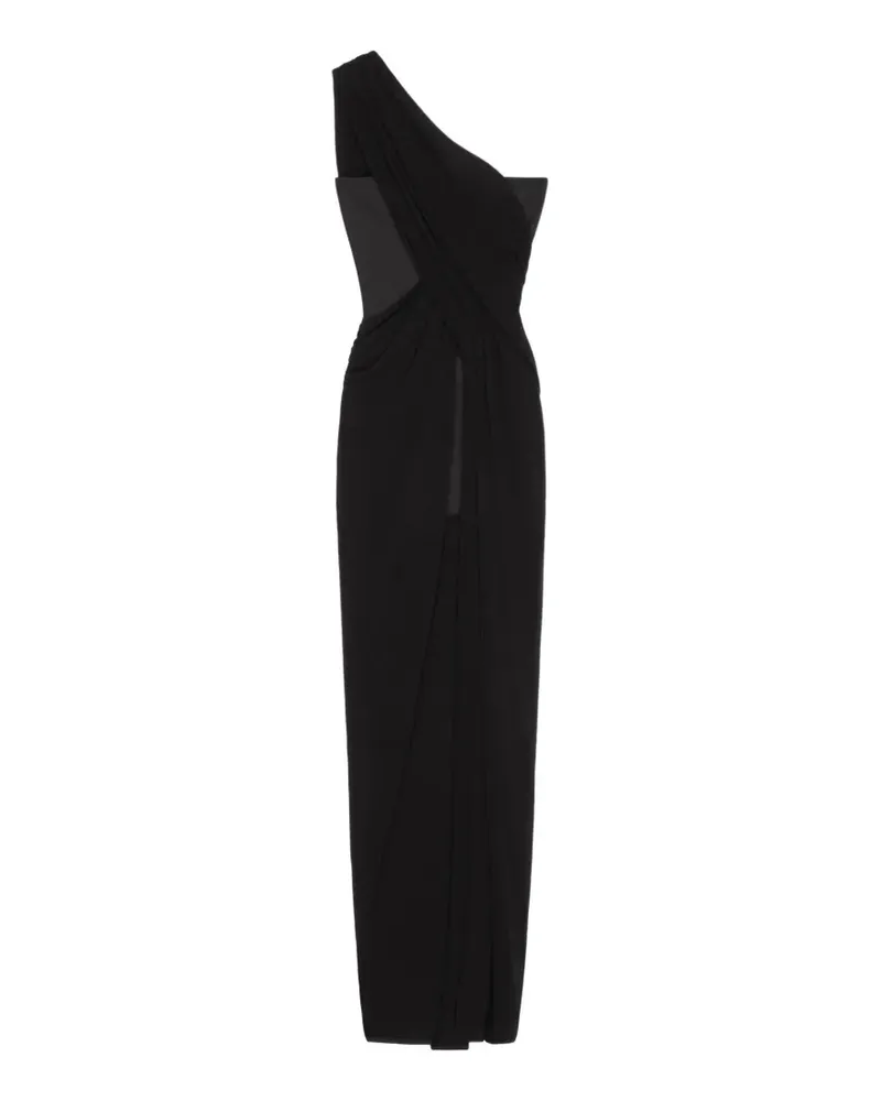 Givenchy Drapiertes One-Shoulder-Kleid - Schwarz Schwarz