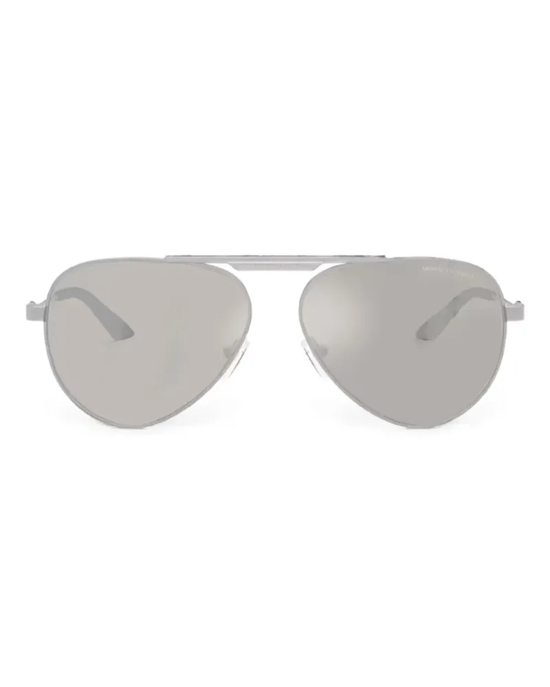 Armani Exchange Matte Pilotenbrille - Silber Silber