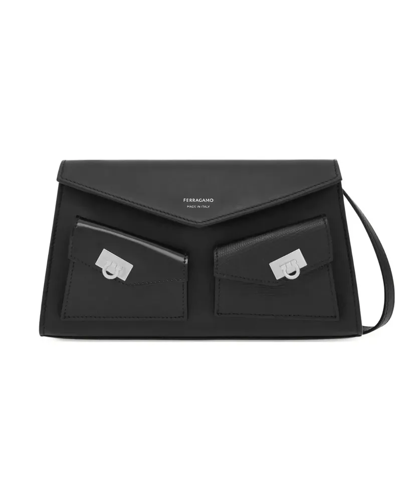 Ferragamo Mini Hug Schultertasche - Schwarz Schwarz