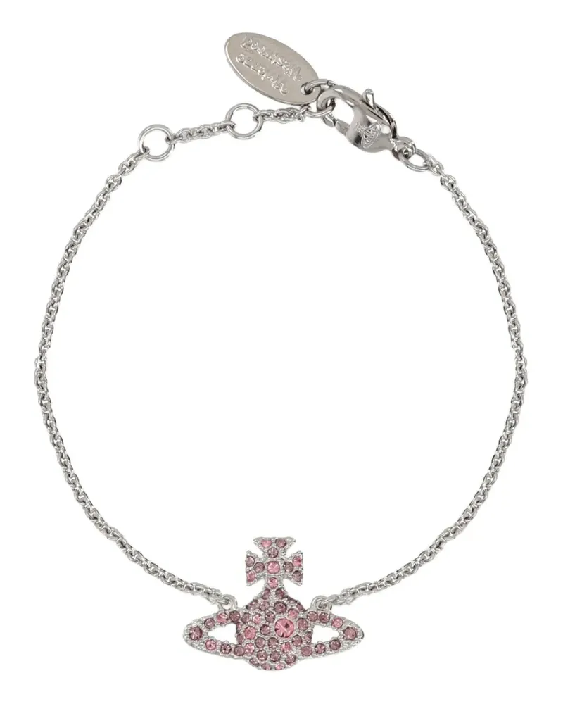 Vivienne Westwood Armband mit kristallverziertem Orb - Silber Silber
