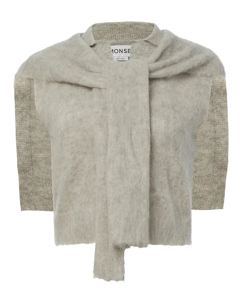 Monse Pullover im Layering-Look - Grau Grau