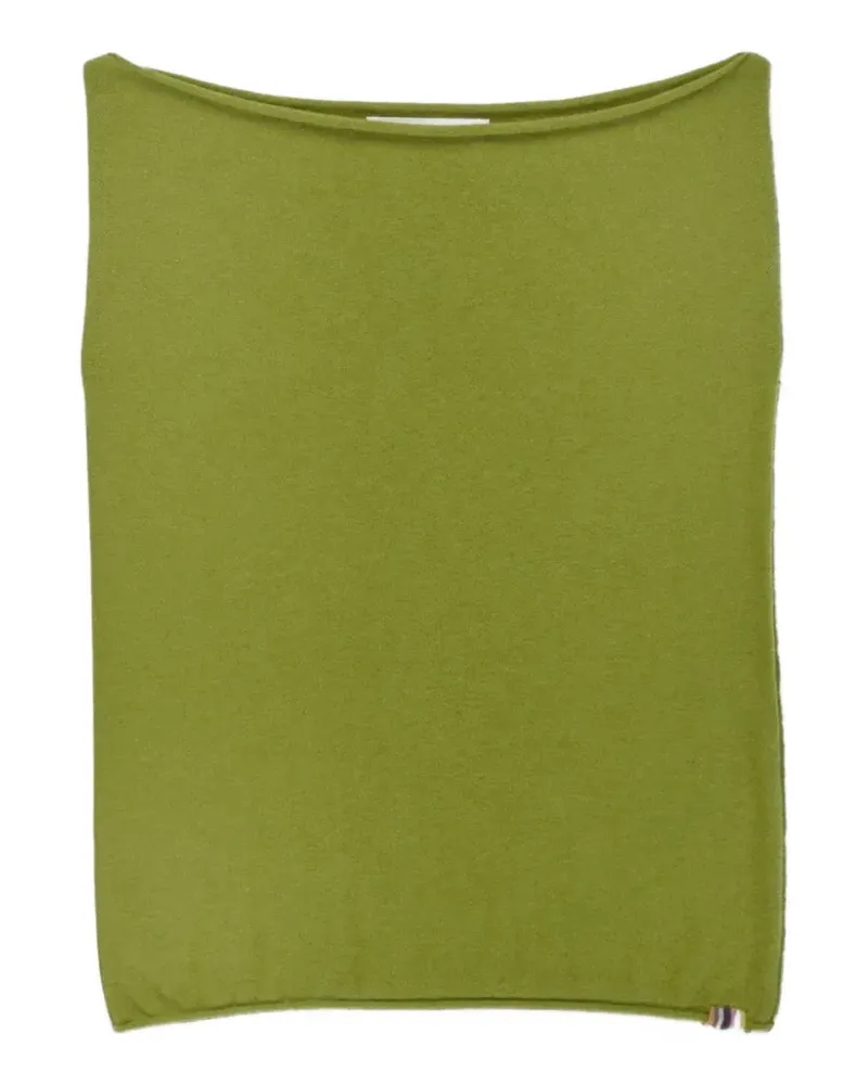 extreme cashmere Breeze boat-neck top - Grün Grün