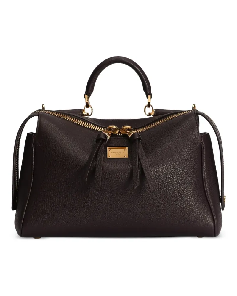 Dolce & Gabbana Vittoria handbag in calfskin - Rot Rot