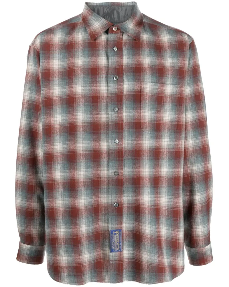 Maison Margiela x Pendleton Hemd mit Karomuster - Rot Rot