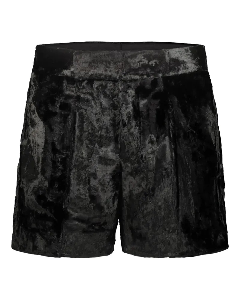 Sapio N°7C Shorts aus Samt - Schwarz Schwarz
