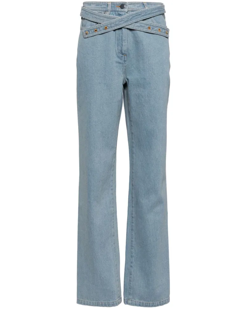 Paris Georgia Jo Straight-Leg-Jeans - Blau Blau