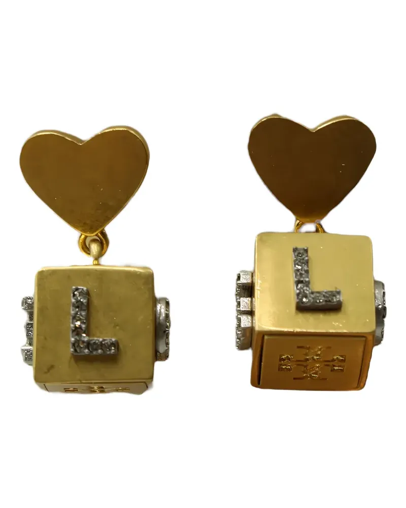 Tory Burch Love Cube earrings - Gold Gold