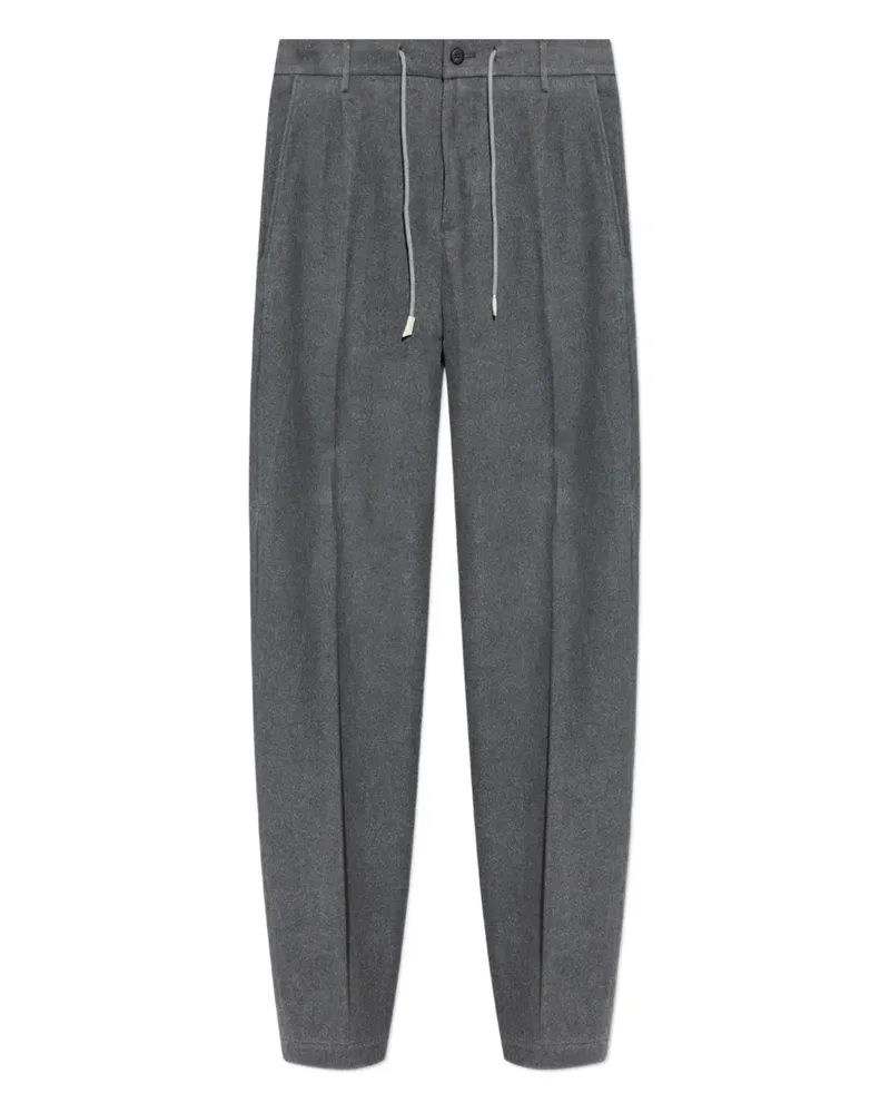 Eleventy Bundfaltenhose mit Kordelzug - Grau Grau