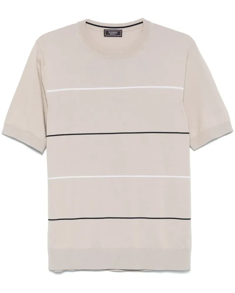 Peserico Klassisches T-Shirt - Nude Nude