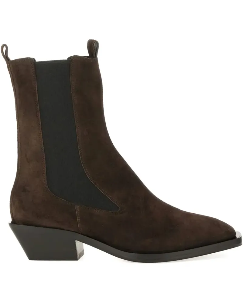 aeyde Chelsea-Boots aus Wildleder - Braun Braun