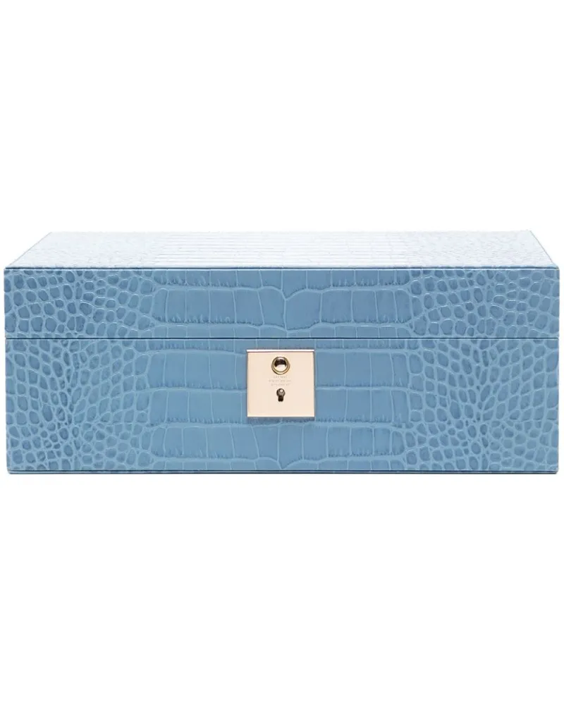 Smythson Mara Schmuckkästchen - Blau Blau