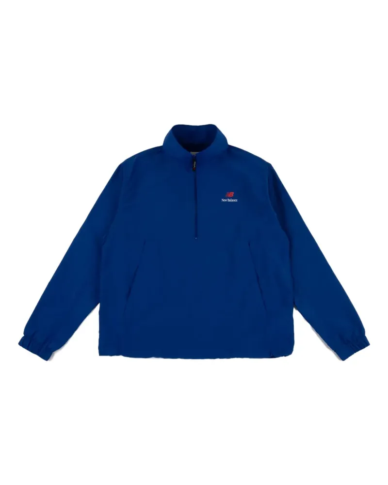 New Balance Sweatshirt mit Reißverschluss - Blau Blau