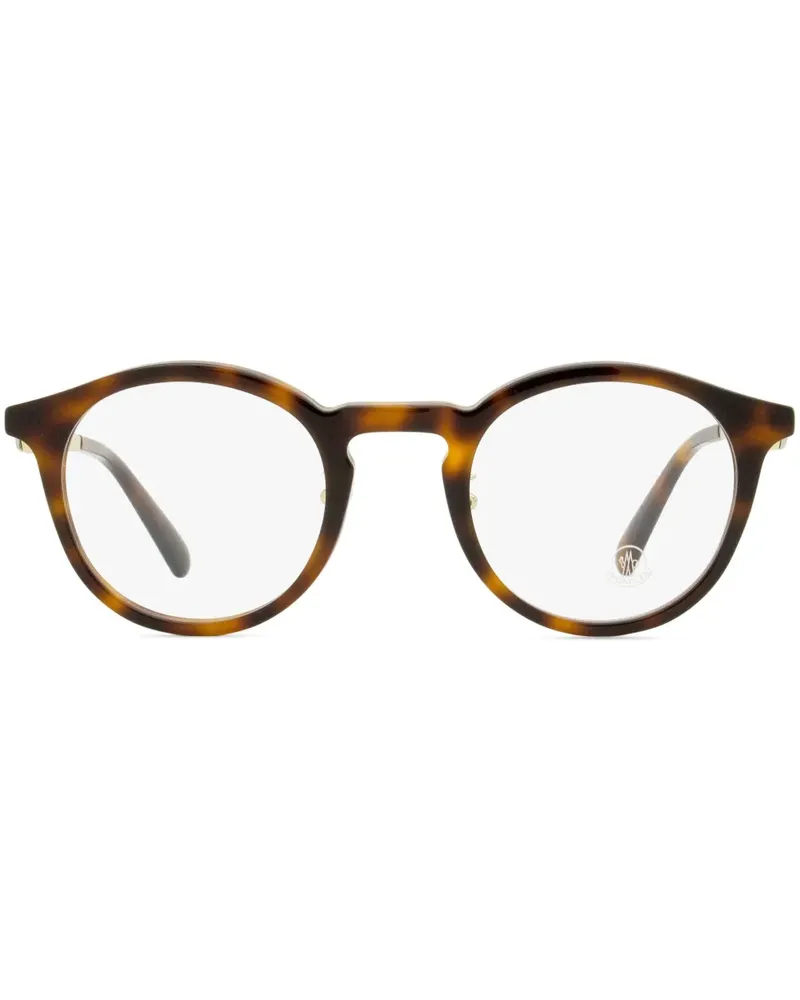 Moncler ML5175H Brille mit rundem Gestell - Braun Braun