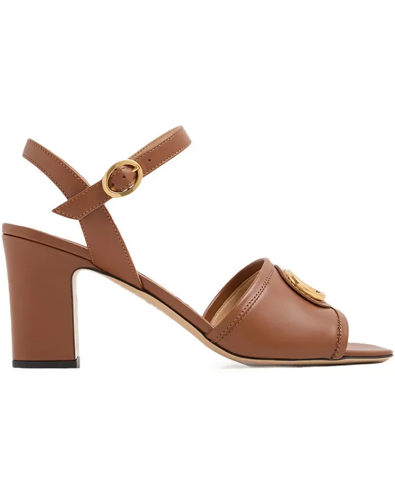 Valentino Garavani Sandalen mit Logo 75mm - Braun Braun
