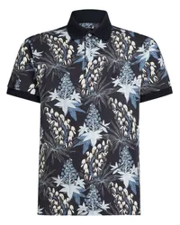 Etro Poloshirt mit Blatt-Print Schwarz