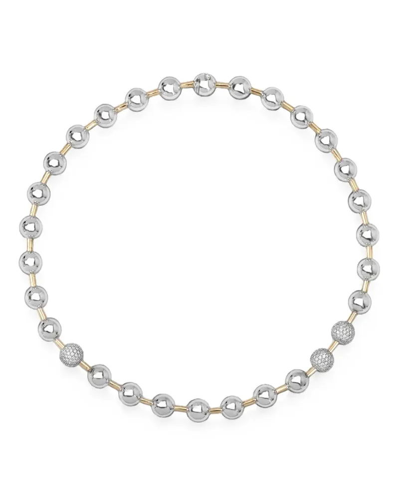 Rainbow K Kugelkette mit Diamanten - Silber Silber