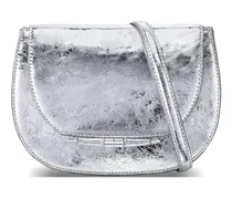 mini Jane Saddle cross body bag - Silber