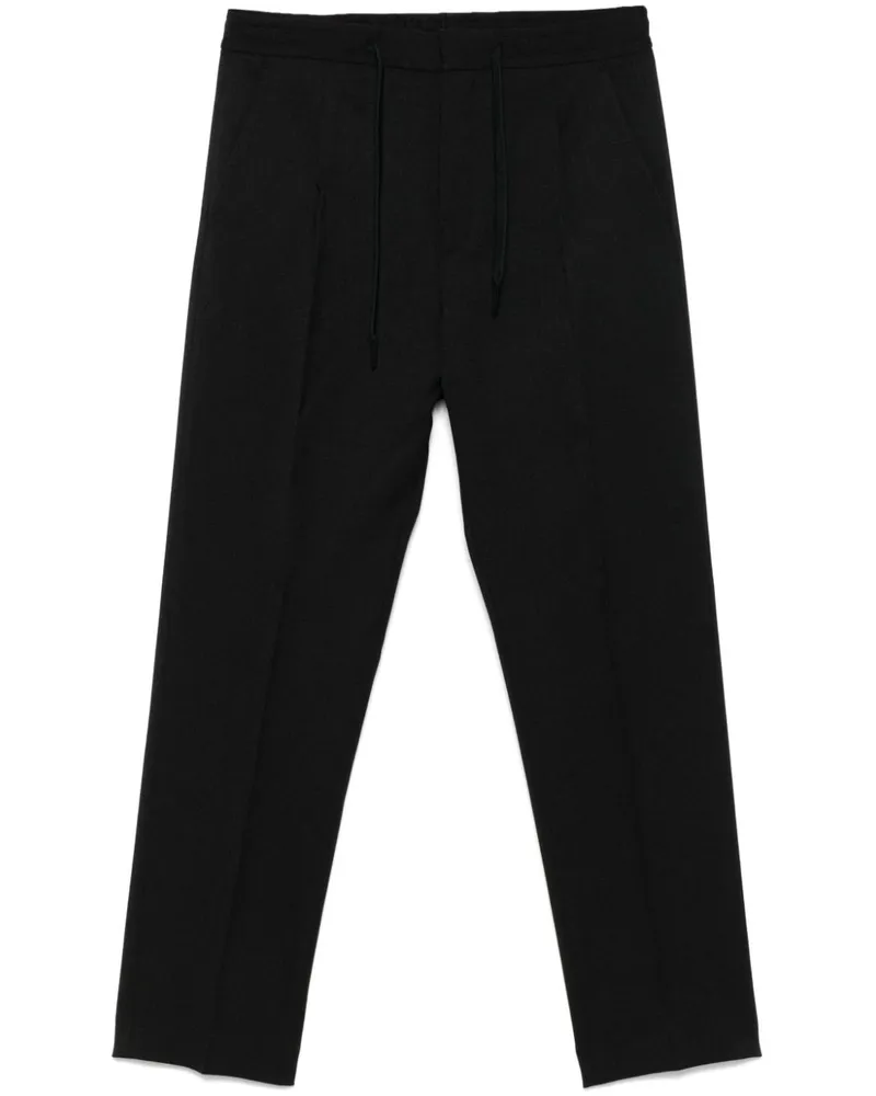 HUGO BOSS Hose mit Bundfalten - Schwarz Schwarz