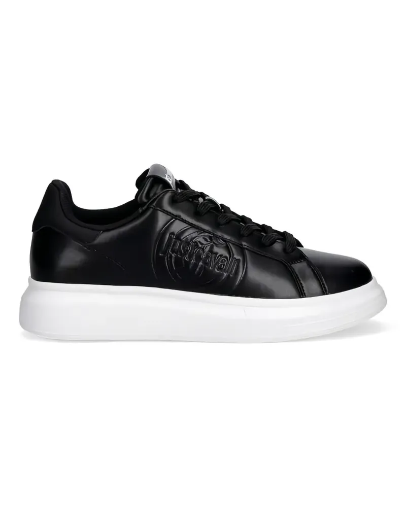 Just Cavalli logo-embossed sneakers - Schwarz Schwarz