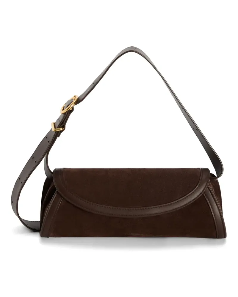 Jil Sander Kleine Cannolo Clutch - Braun Braun
